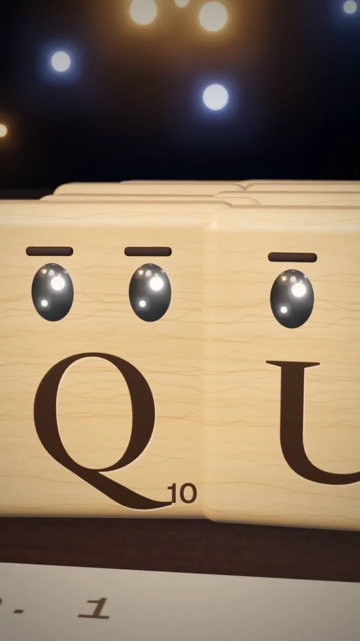 Scrabble tile character story