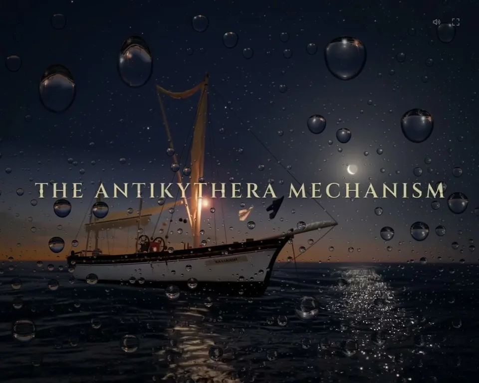 Playable diving game inspired by the Antikythera mechanism
