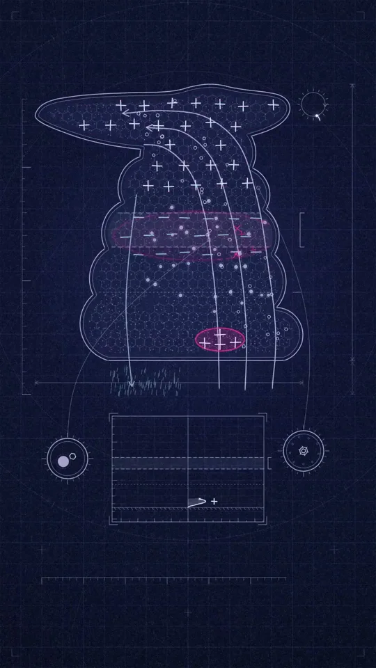 A raindrop's journey illustrated with diagram-style detail