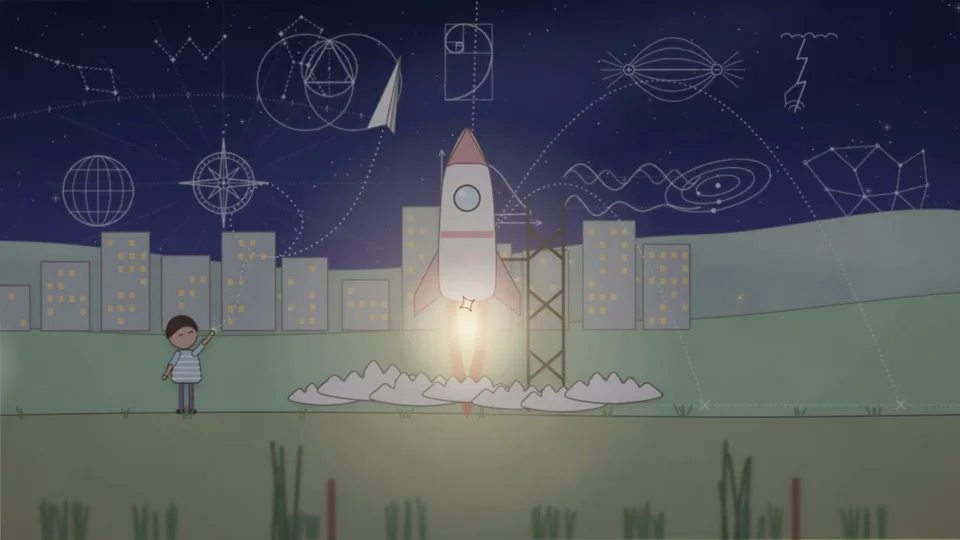 Doodle animation traces humanity's history to AI's birth