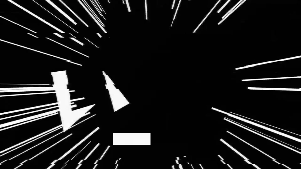 Black-and-white speed-line mograph finished by the model