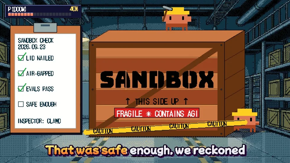 Claude Pop remake as a pixel-art AI-safety story