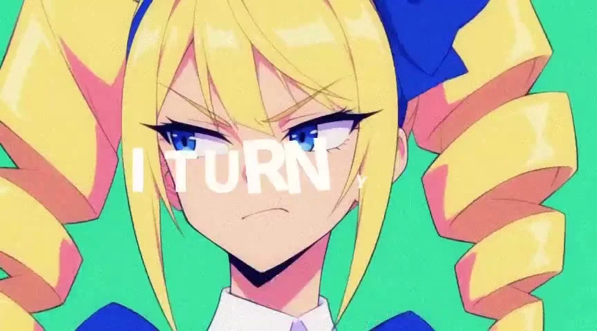 Anime music video starring a blonde drill-haired girl