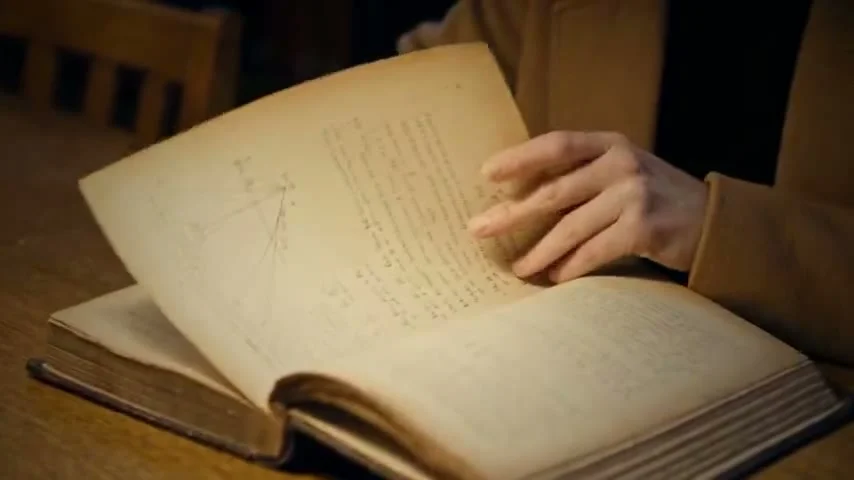 Superintelligence documentary opens on an antique notebook