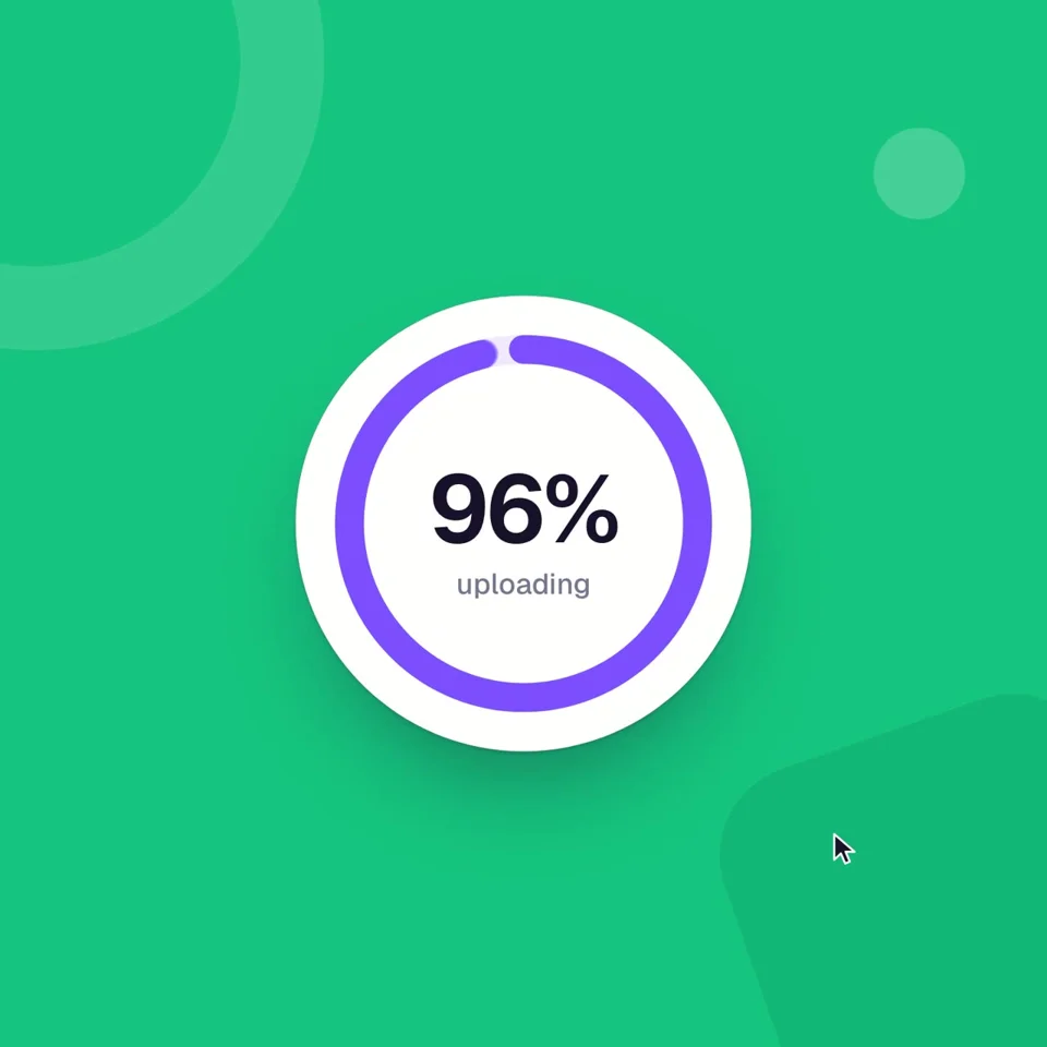 Colorful UI-morph piece with an emoji reaction bar