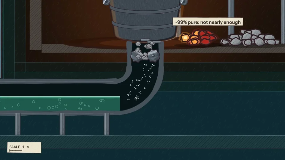 Short film illustrates the path from raw ore to AI