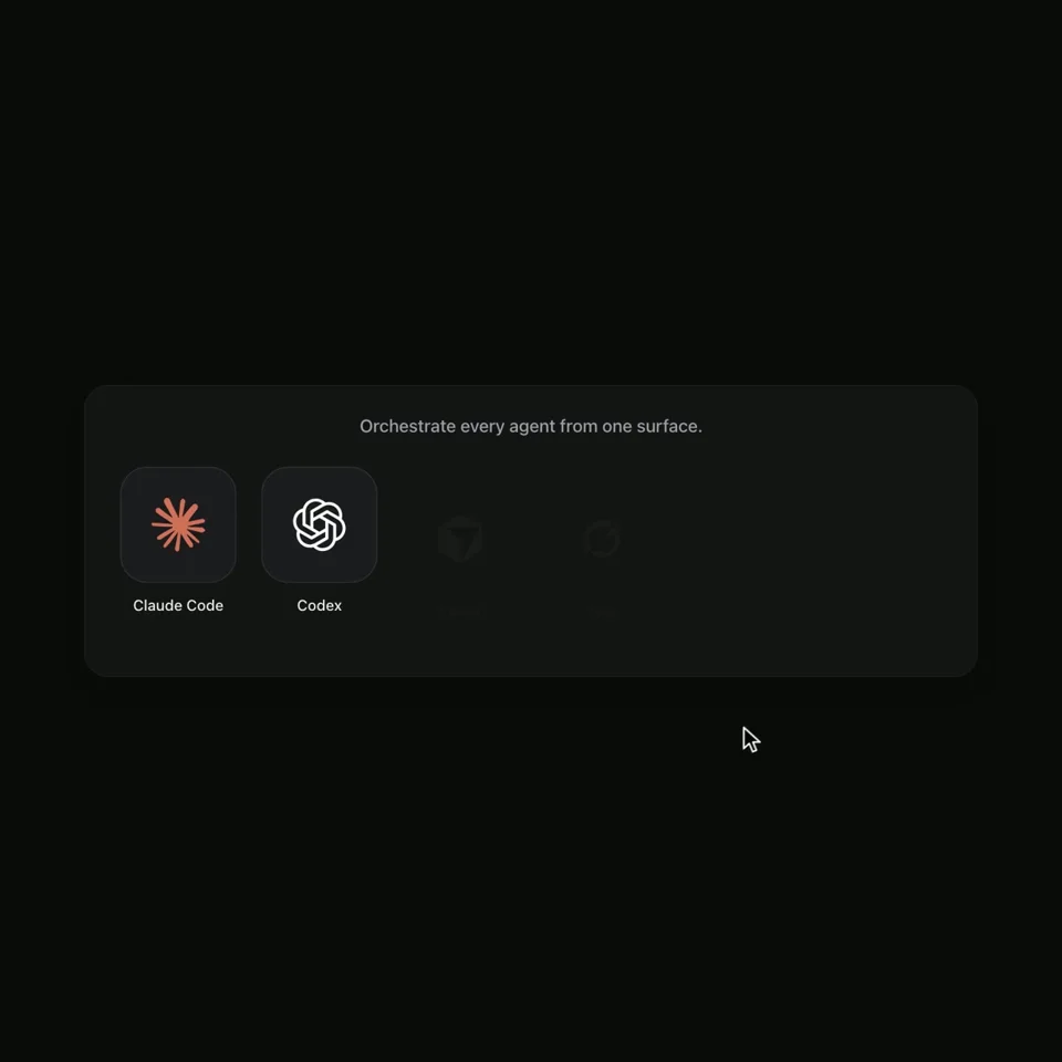 Single morphing shape promo for the app T3code