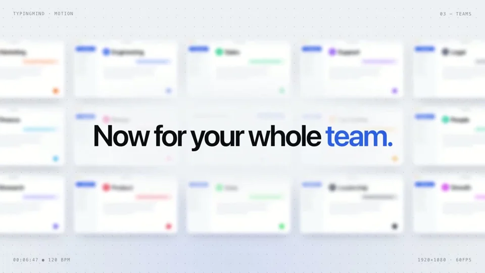 TypingMind showreel announces team features