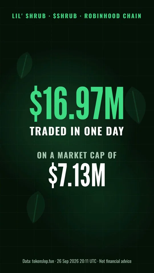 Data-driven vertical recap of a memecoin's trading stats