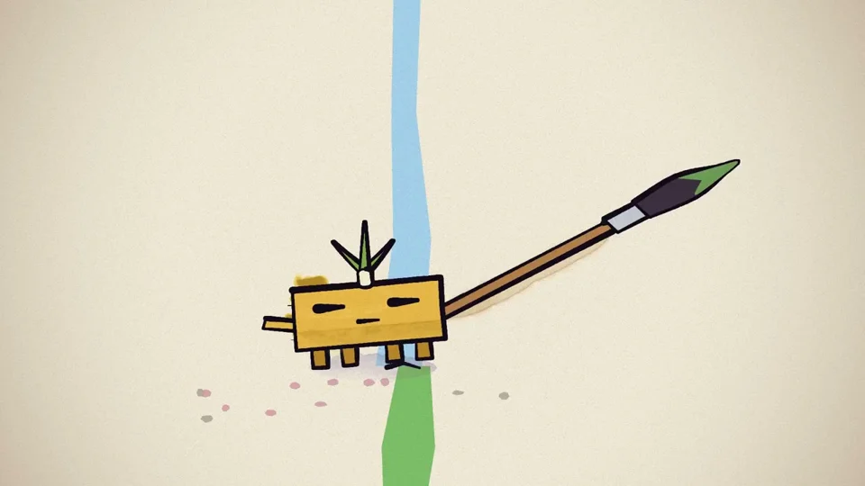 Yellow block with a leek sprout relives an account ban
