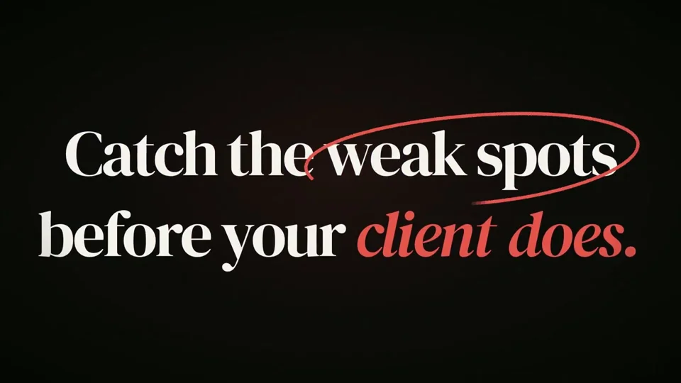 Serif wordmark and scoring app screens introduce Crit