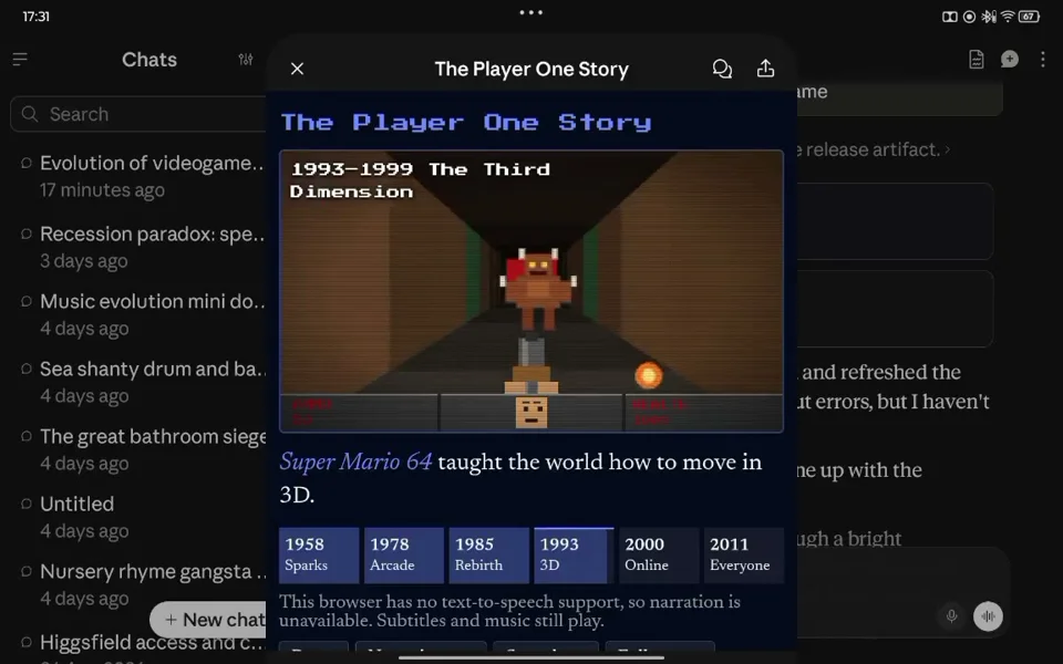 Retro screens trace gaming history from Pong to open-world crafting