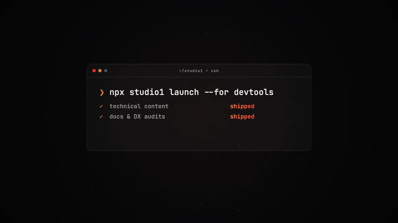 Studio1 intro showreel