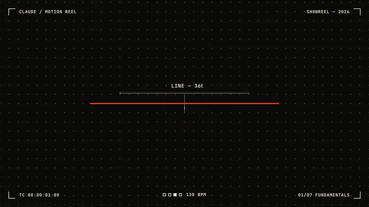 Claude motion design showreel