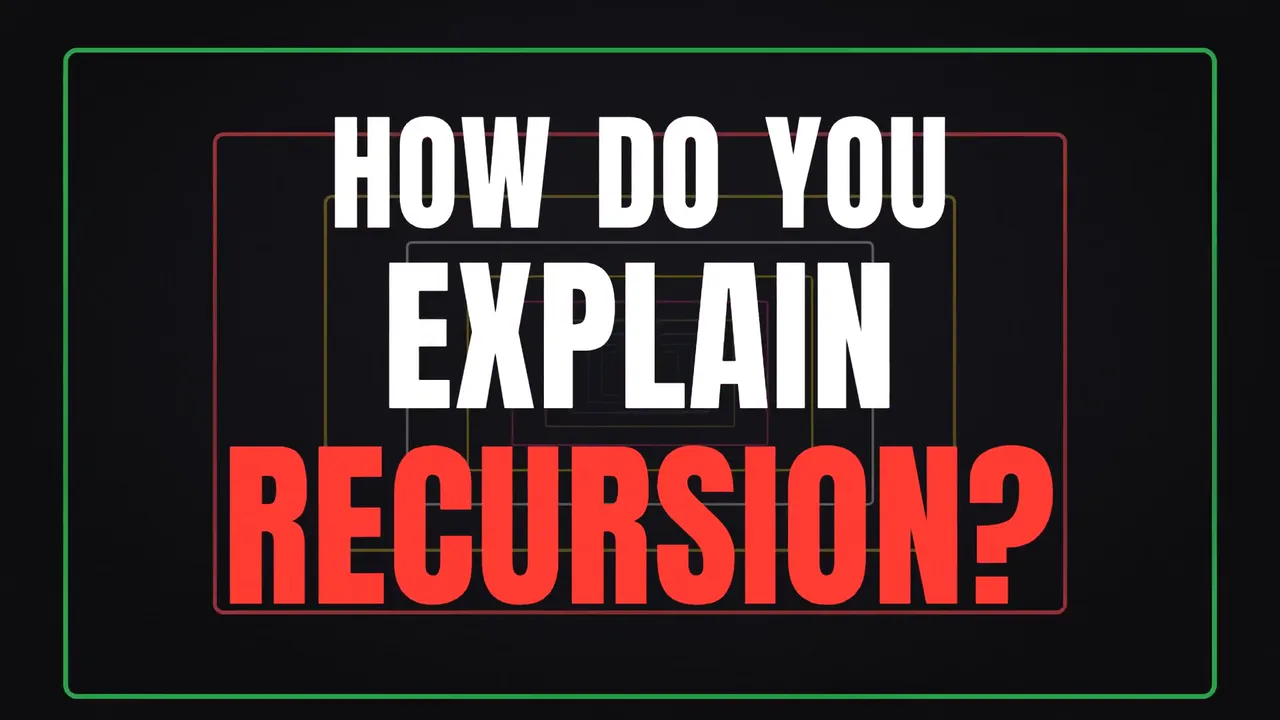 Recursion explained in genres