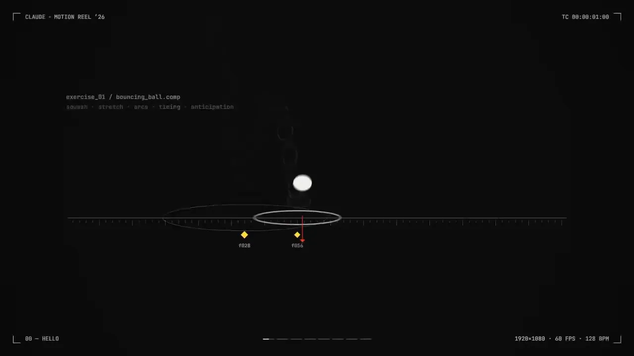 Kinetic type and particle showreel