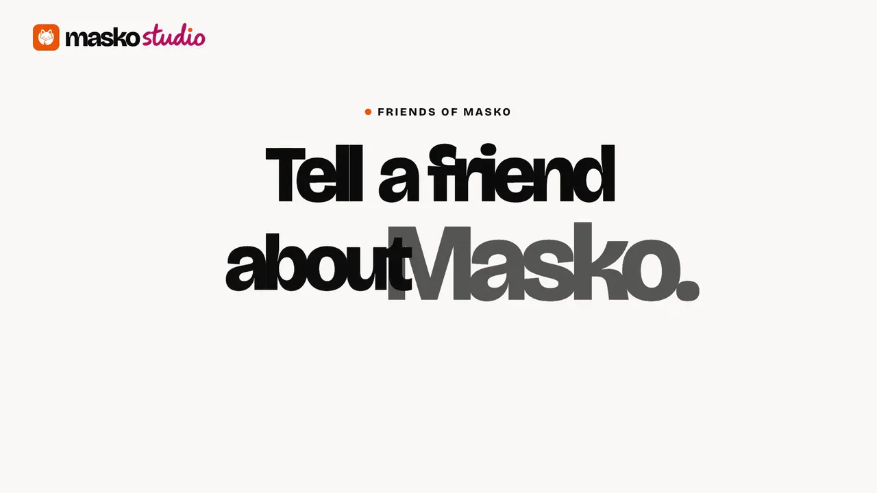 Mascot referral program promo