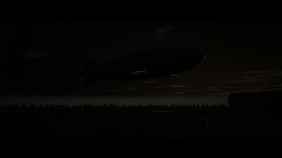 Hindenburg disaster recreated in Blender