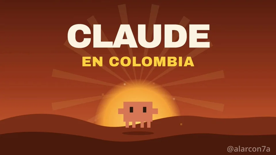 Claude mascot's capability tour of Colombia
