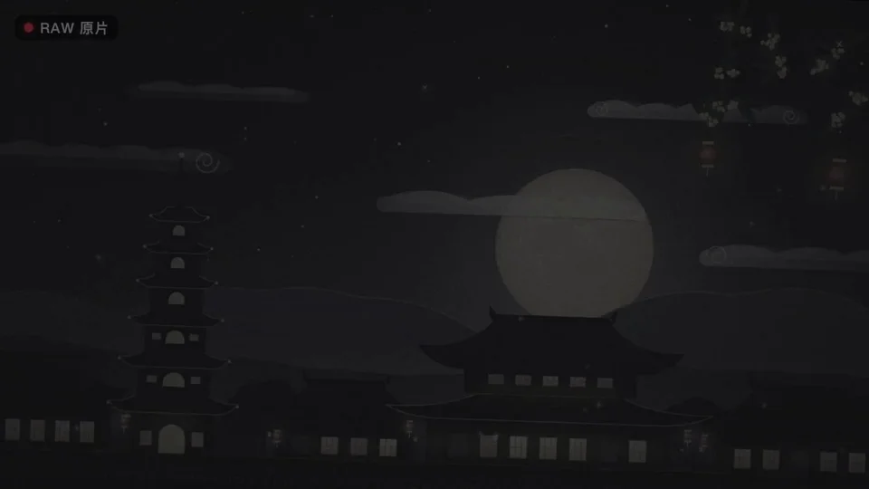 Claude mascot edits a Mid-Autumn short