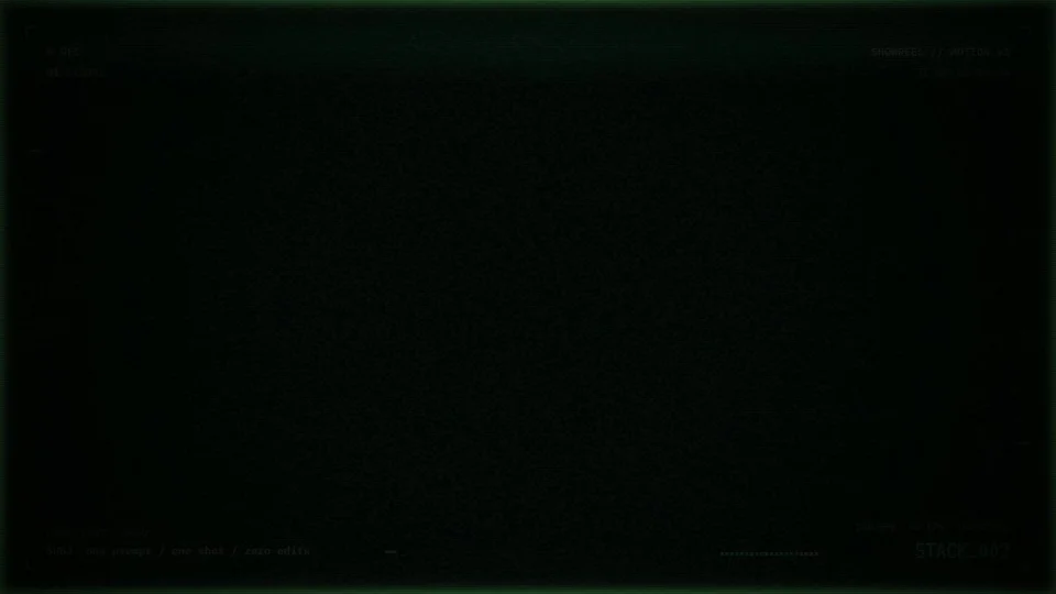Futuristic particle and kinetic type reel