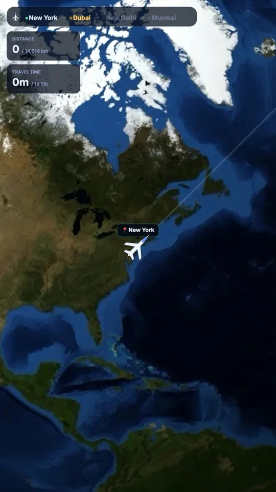I built a 3D flight route visualizer using Claude Opus 4.8, plan multi-stop trips on an interactive globe