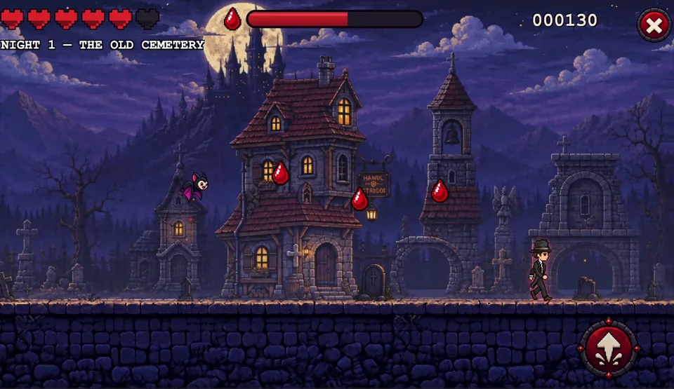 REPOST: My first game ever 100% with AI from the ground up! Batcula: the Flappy Gothic Arcade