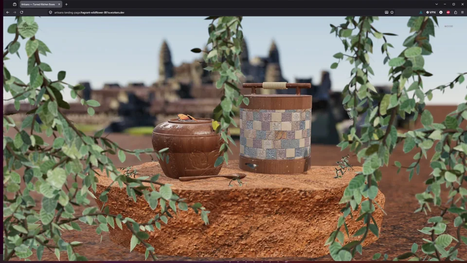 Built a 3D product page in vanilla three.js with Claude Code, from brief to live site. Stack and process inside.