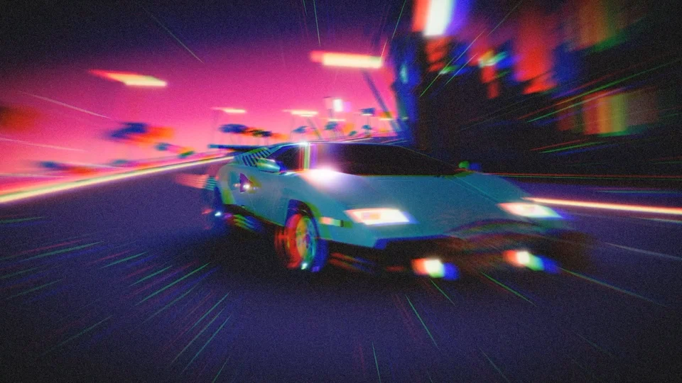 I built a synthwave racer with Claude!