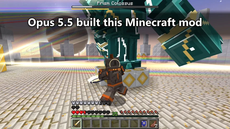 I let Opus 5.5 run for 54 hours straight and it built a full Minecraft boss mod ($2,032 of API usage) Part 1 of 4