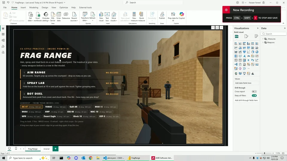 CS 1.6 Replica in PowerBI
