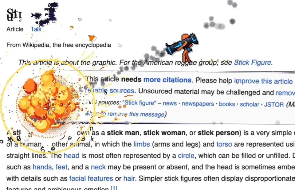 Made a "Destroy Any Website" stickman game