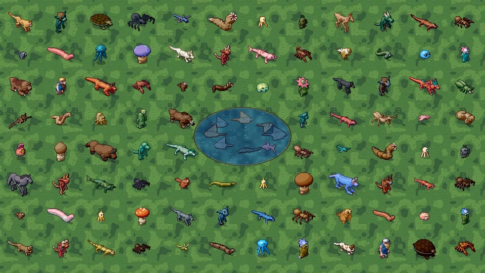 Procedural Pixel Creatures (Claude Code - Opus 5.5)