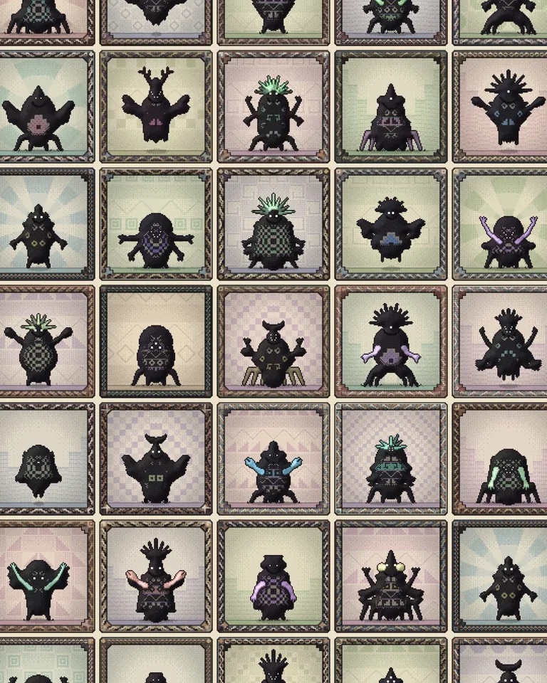 Built a tiny daily creature game with Claude. Every blobi is procedural, no image model