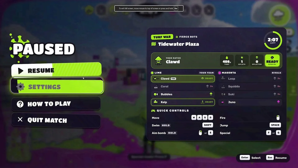 A Splatoon-Inspired Game Built with Opus 5.5 Open Source