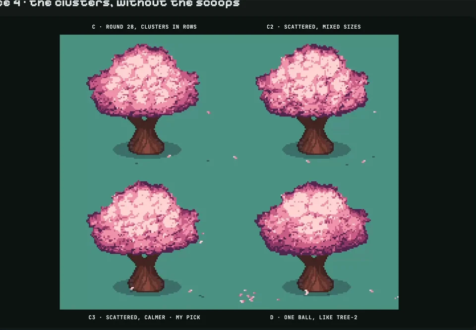 Handrawn tree + AI Shader