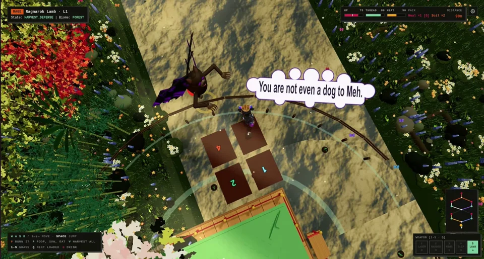 A dark playable browser fable made on a $20 Claude subscription (Three.js / R3F)(sound on)