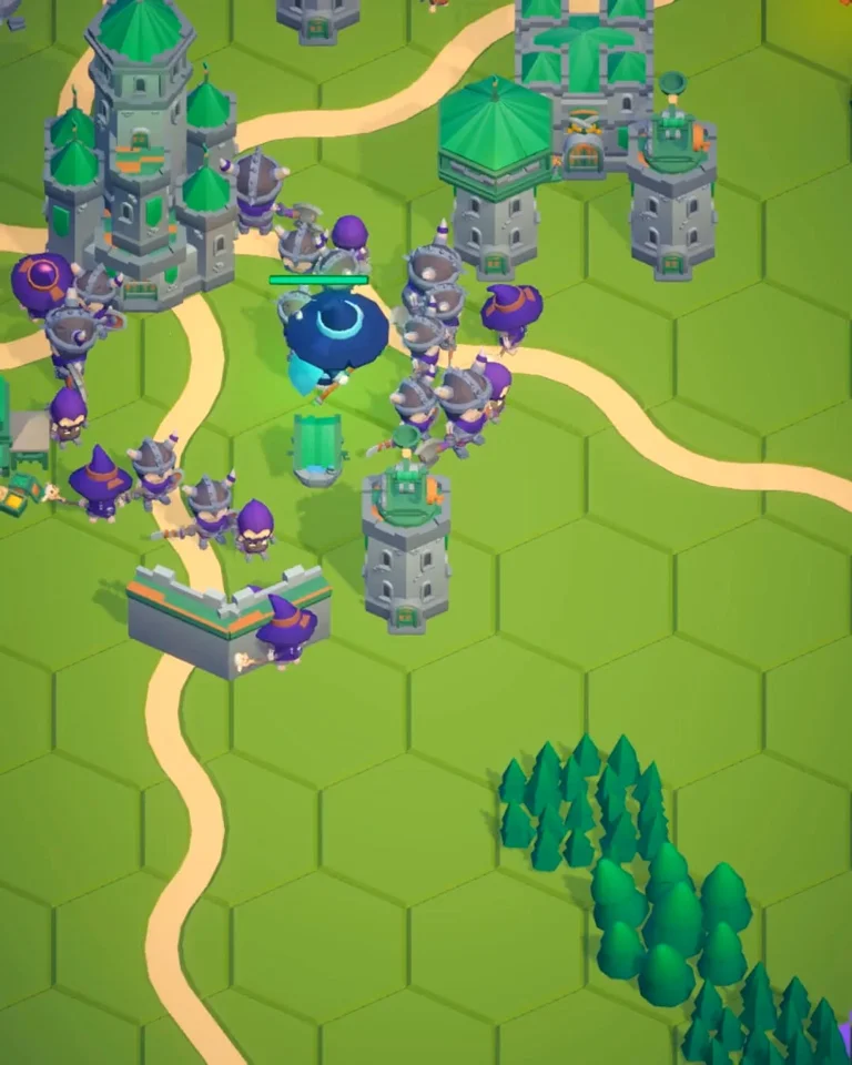 Leading a skeleton army into a castle siege in my necromancer game