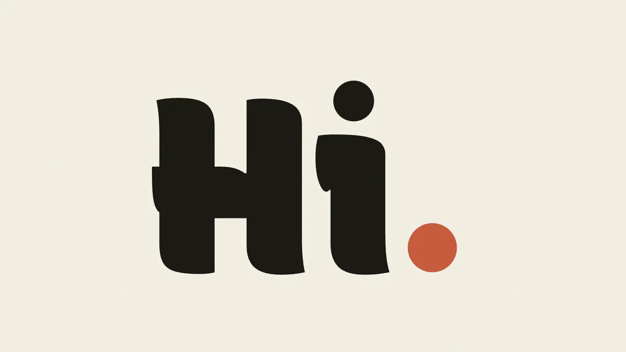 Kinetic type self-portrait
