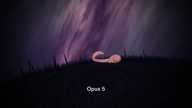 made this 3D worm animation entirely out of code, one clip on Opus 5, one on Opus 5.5. · Video 2/2