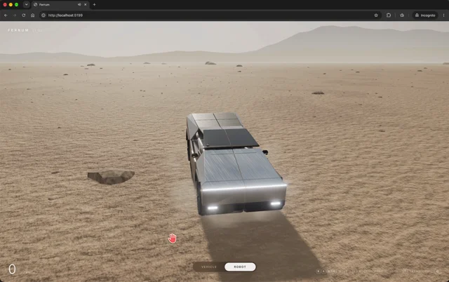 Opus 5.5 to turn Tesla Cybertruck into a transformer, and so it did @threejs