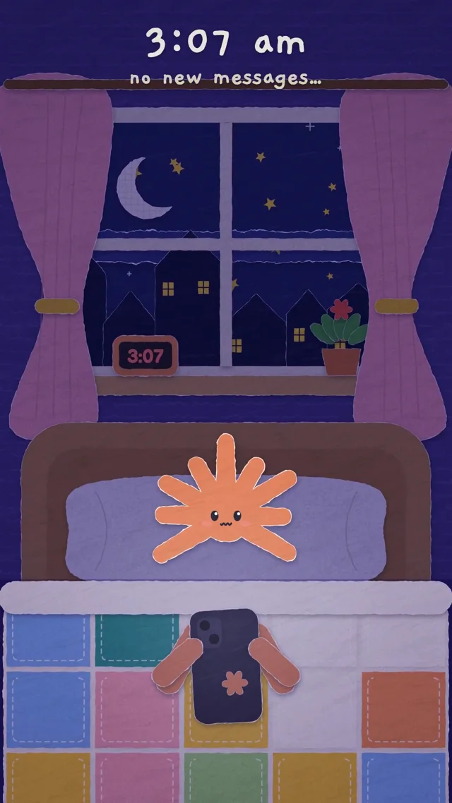Paper-cut TikTok feed where every clip is about passing tests