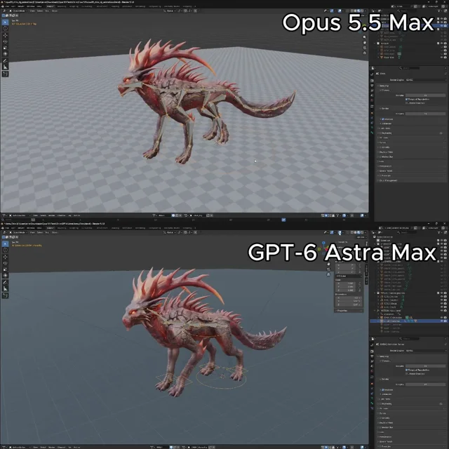 Asked for Rig & Animation of 3D creature. Still can't believe it can handle that since Astra release.