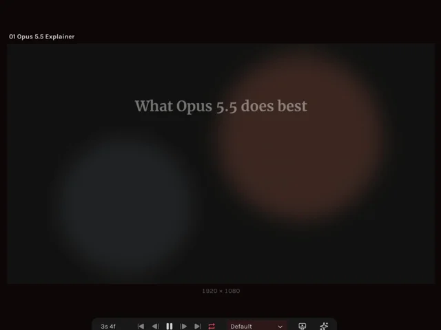 Made an explainer slide video for Claude Opus 5.5, using Opus 5.5.