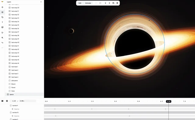 and another vector animation in @LottielabHQ using opus 5.5