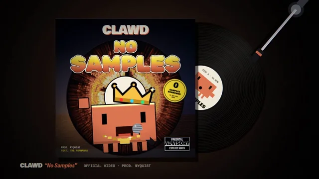 Blocky character raps about building its own kick drum