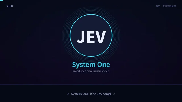 “Make an animated educational music video for an original song you create explaining the AI model Jev”