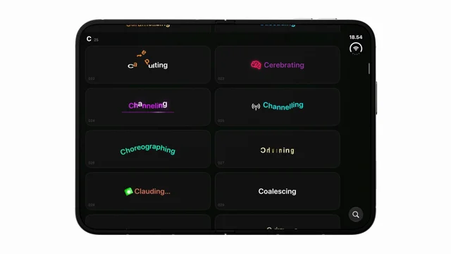 Opus 5.5 built me 184 SwiftUI AgentThinking text animations with Claude Code’s spinner verbs, from…