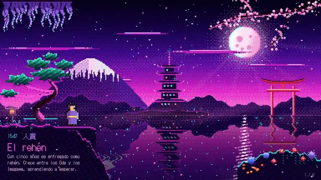 Probando OPUS 5.5  para realizar una animación en #pixelart sobre Iyeasu  Tokugawa con un paisaje…