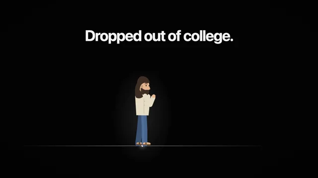 Silhouette walks through Steve Jobs's life on a timeline